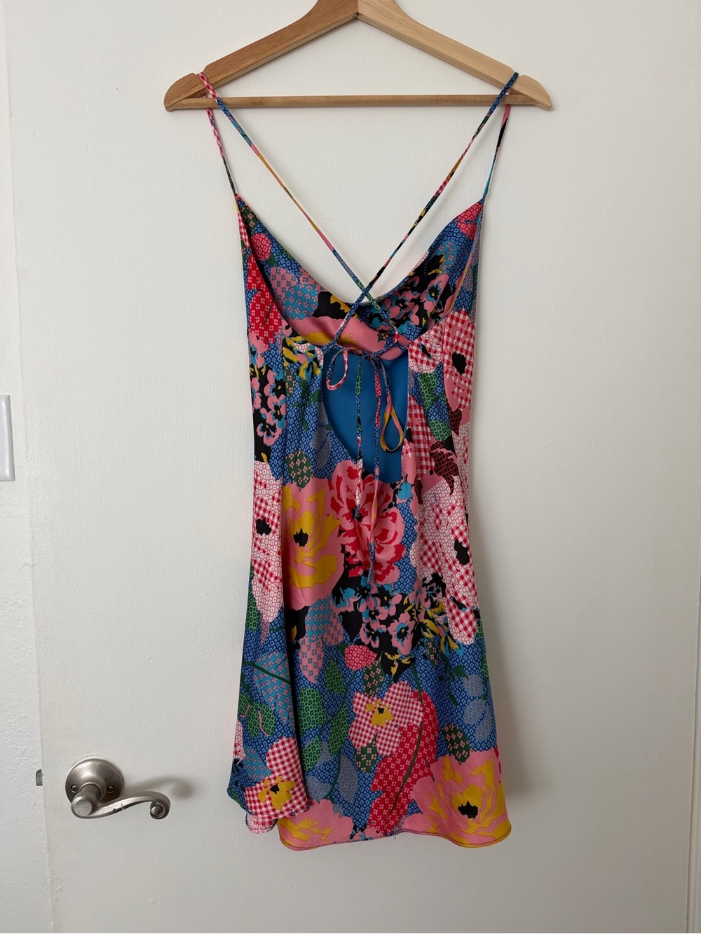 Princess Polly Multicolor Floral Cowl Neck Mini Dress